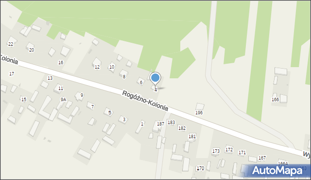 Rogóźno-Kolonia, Rogóźno-Kolonia, 4, mapa Rogóźno-Kolonia