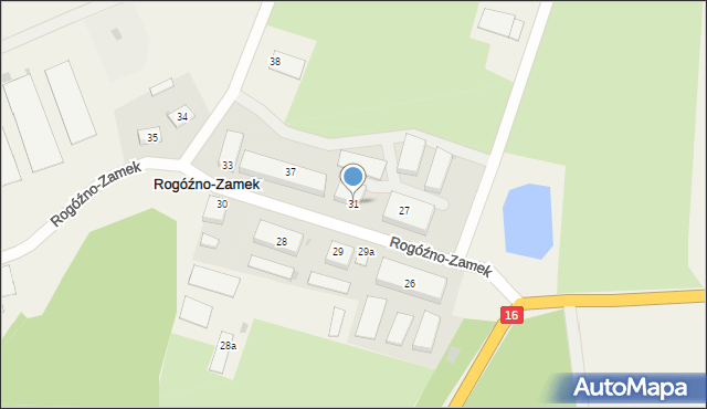 Rogóźno-Zamek, Rogóźno-Zamek, 31, mapa Rogóźno-Zamek