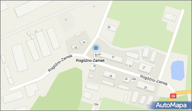 Rogóźno-Zamek, Rogóźno-Zamek, 33, mapa Rogóźno-Zamek