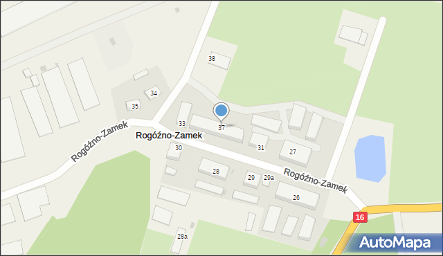 Rogóźno-Zamek, Rogóźno-Zamek, 37, mapa Rogóźno-Zamek