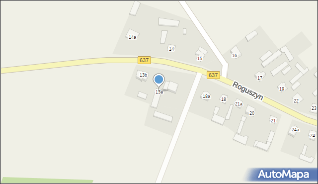 Roguszyn, Roguszyn, 13a, mapa Roguszyn