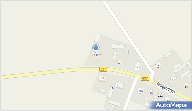 Roguszyn, Roguszyn, 14a, mapa Roguszyn