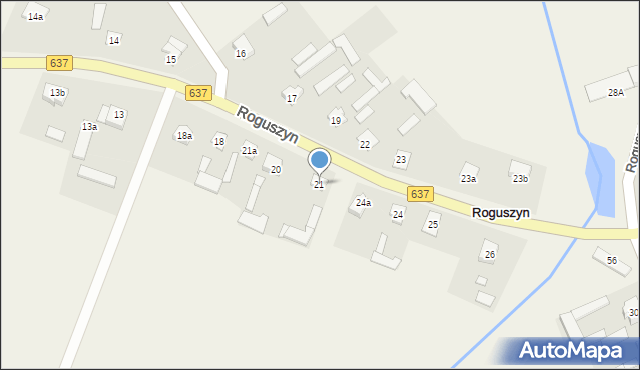 Roguszyn, Roguszyn, 21, mapa Roguszyn
