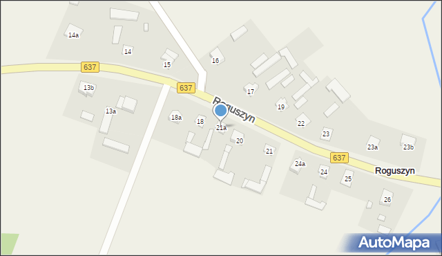 Roguszyn, Roguszyn, 21a, mapa Roguszyn