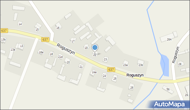 Roguszyn, Roguszyn, 22, mapa Roguszyn