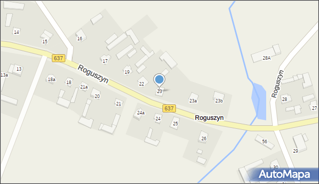 Roguszyn, Roguszyn, 23, mapa Roguszyn