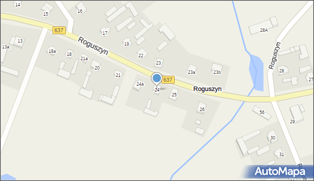 Roguszyn, Roguszyn, 24, mapa Roguszyn