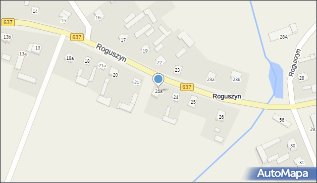Roguszyn, Roguszyn, 24a, mapa Roguszyn