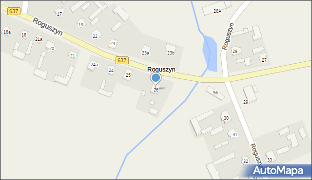 Roguszyn, Roguszyn, 26, mapa Roguszyn