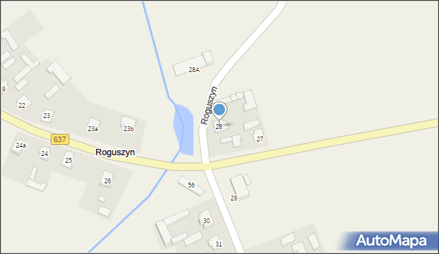 Roguszyn, Roguszyn, 28, mapa Roguszyn