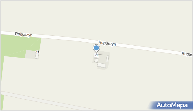 Roguszyn, Roguszyn, 21, mapa Roguszyn