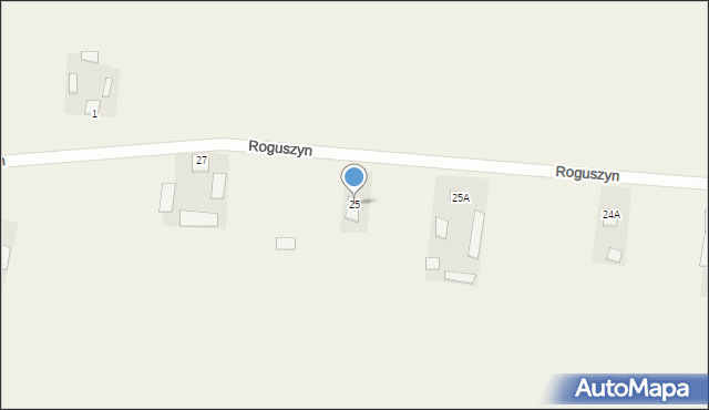 Roguszyn, Roguszyn, 25, mapa Roguszyn