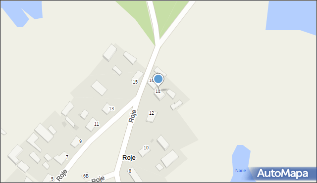 Roje, Roje, 14, mapa Roje