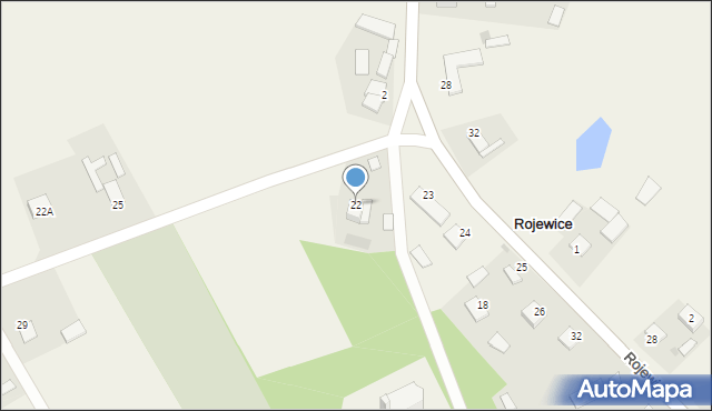 Rojewice, Rojewice, 22, mapa Rojewice