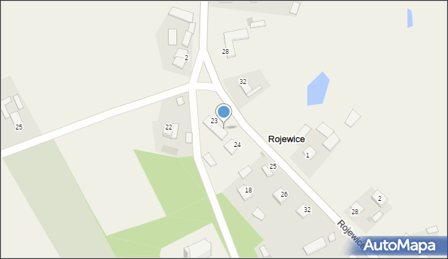 Rojewice, Rojewice, 23A, mapa Rojewice