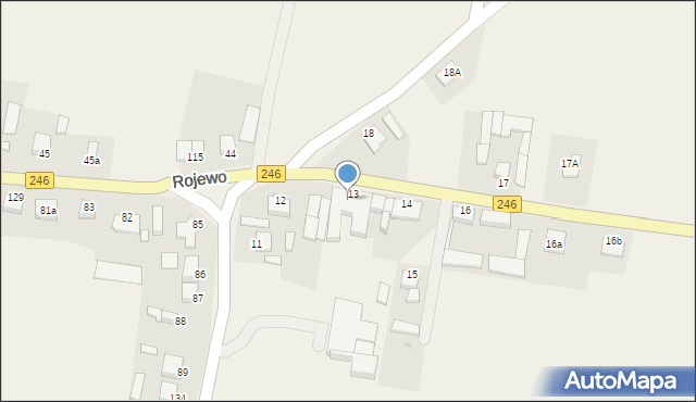 Rojewo, Rojewo, 13A, mapa Rojewo