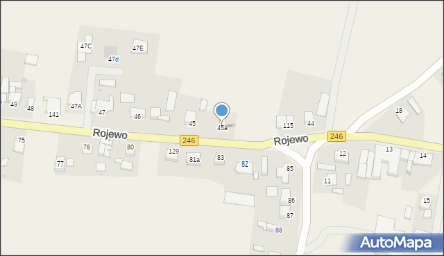 Rojewo, Rojewo, 45a, mapa Rojewo