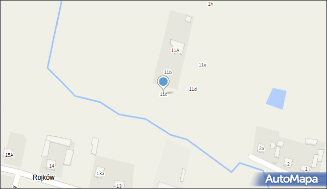 Rojków, Rojków, 11c, mapa Rojków