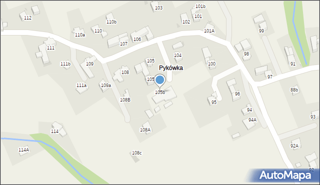 Rokiciny Podhalańskie, Rokiciny Podhalańskie, 105b, mapa Rokiciny Podhalańskie