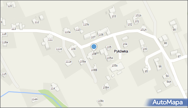 Rokiciny Podhalańskie, Rokiciny Podhalańskie, 108, mapa Rokiciny Podhalańskie