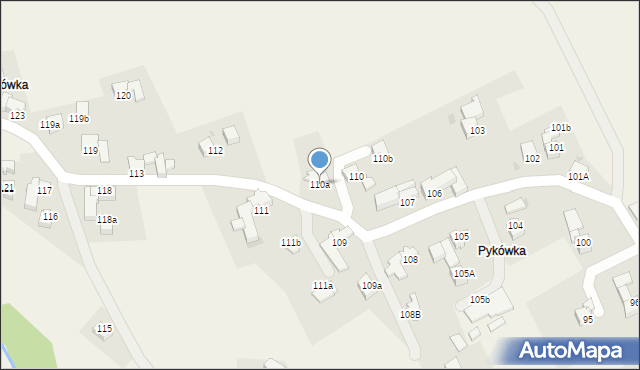 Rokiciny Podhalańskie, Rokiciny Podhalańskie, 110a, mapa Rokiciny Podhalańskie