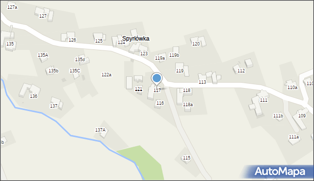 Rokiciny Podhalańskie, Rokiciny Podhalańskie, 117, mapa Rokiciny Podhalańskie