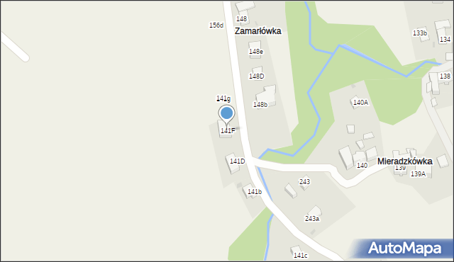 Rokiciny Podhalańskie, Rokiciny Podhalańskie, 141F, mapa Rokiciny Podhalańskie