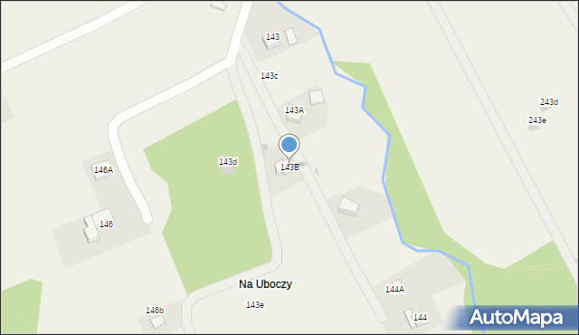 Rokiciny Podhalańskie, Rokiciny Podhalańskie, 143B, mapa Rokiciny Podhalańskie