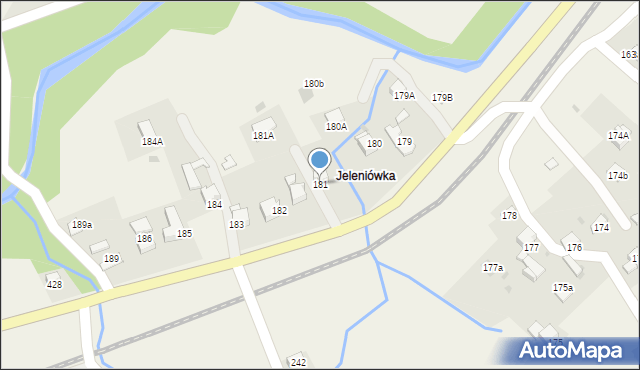 Rokiciny Podhalańskie, Rokiciny Podhalańskie, 181, mapa Rokiciny Podhalańskie