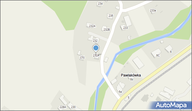 Rokiciny Podhalańskie, Rokiciny Podhalańskie, 231A, mapa Rokiciny Podhalańskie