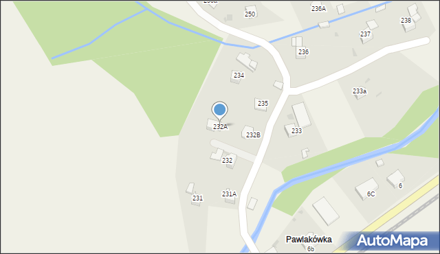 Rokiciny Podhalańskie, Rokiciny Podhalańskie, 232A, mapa Rokiciny Podhalańskie