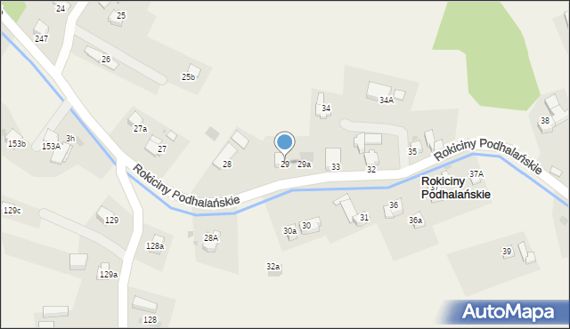 Rokiciny Podhalańskie, Rokiciny Podhalańskie, 29, mapa Rokiciny Podhalańskie