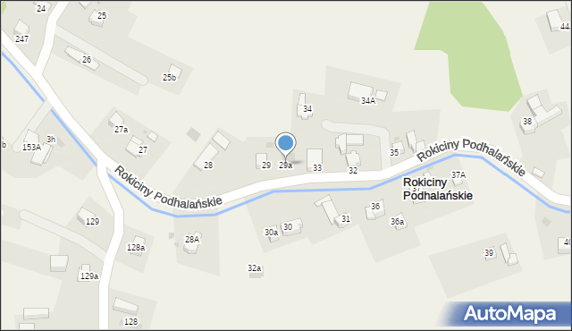 Rokiciny Podhalańskie, Rokiciny Podhalańskie, 29a, mapa Rokiciny Podhalańskie