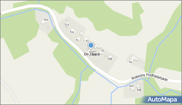 Rokiciny Podhalańskie, Rokiciny Podhalańskie, 53a, mapa Rokiciny Podhalańskie