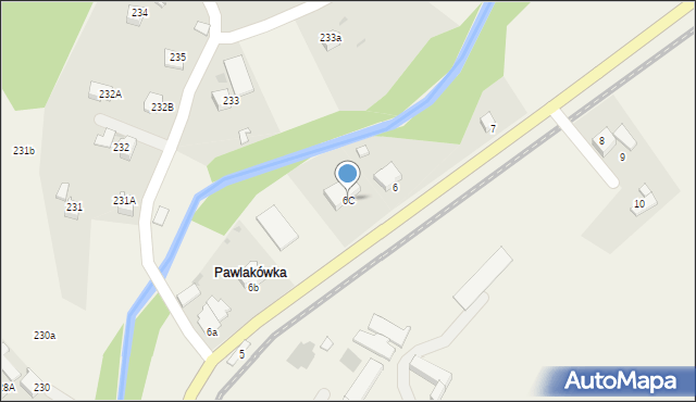 Rokiciny Podhalańskie, Rokiciny Podhalańskie, 6C, mapa Rokiciny Podhalańskie