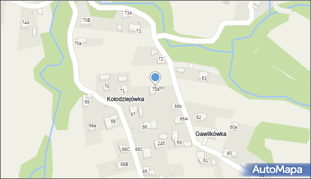 Rokiciny Podhalańskie, Rokiciny Podhalańskie, 72a, mapa Rokiciny Podhalańskie