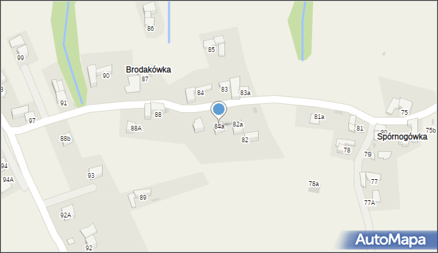 Rokiciny Podhalańskie, Rokiciny Podhalańskie, 84a, mapa Rokiciny Podhalańskie