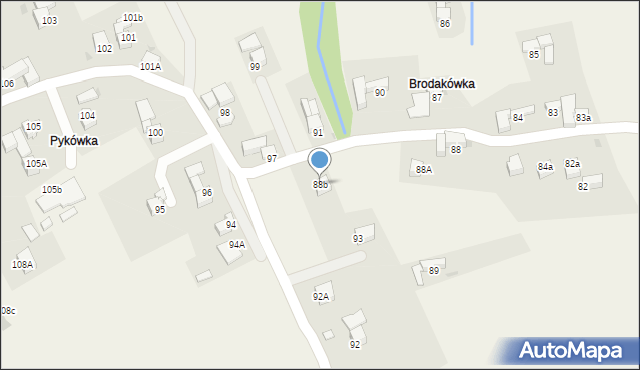 Rokiciny Podhalańskie, Rokiciny Podhalańskie, 88b, mapa Rokiciny Podhalańskie