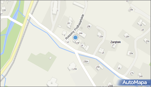 Rokiciny Podhalańskie, Rokiciny Podhalańskie, 9, mapa Rokiciny Podhalańskie