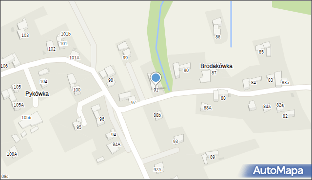 Rokiciny Podhalańskie, Rokiciny Podhalańskie, 91, mapa Rokiciny Podhalańskie