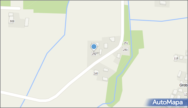 Rokietnica, Rokietnica, 252, mapa Rokietnica