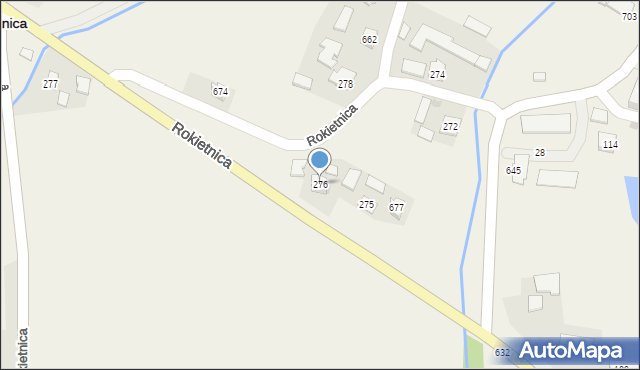 Rokietnica, Rokietnica, 276, mapa Rokietnica