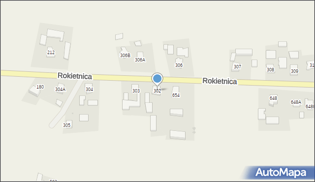 Rokietnica, Rokietnica, 302, mapa Rokietnica