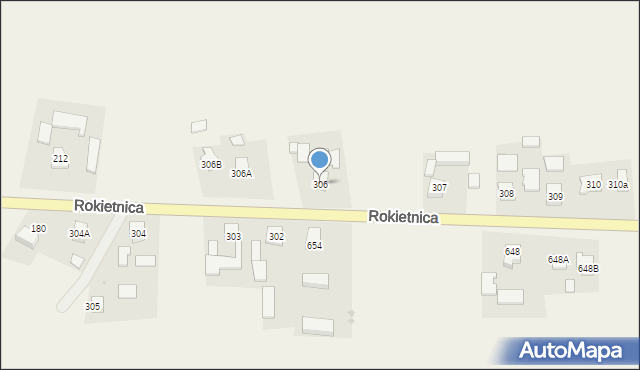 Rokietnica, Rokietnica, 306, mapa Rokietnica