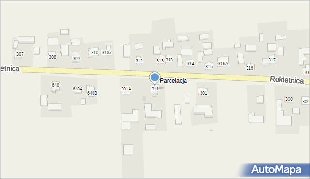 Rokietnica, Rokietnica, 311, mapa Rokietnica