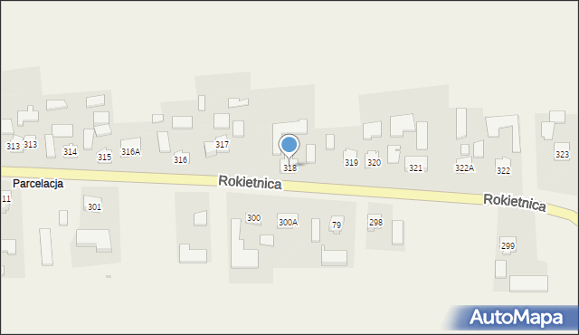 Rokietnica, Rokietnica, 318, mapa Rokietnica