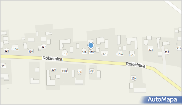 Rokietnica, Rokietnica, 320, mapa Rokietnica