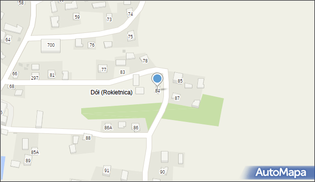 Rokietnica, Rokietnica, 84, mapa Rokietnica