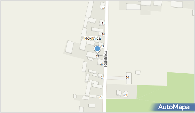 Rokitnica, Rokitnica, 28, mapa Rokitnica