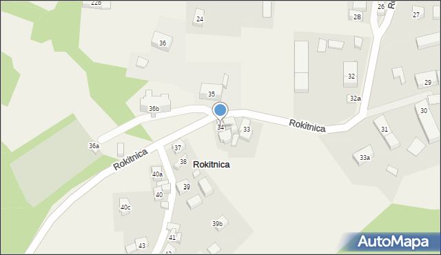 Rokitnica, Rokitnica, 34, mapa Rokitnica